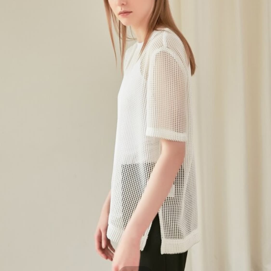 콜라보토리(COLLABOTORY) 매쉬 탑 프리사이즈 상품이미지2