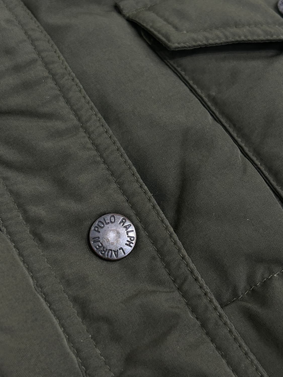 폴로랄프로렌 카키 포켓 다운 패딩 조끼 M 상품이미지3