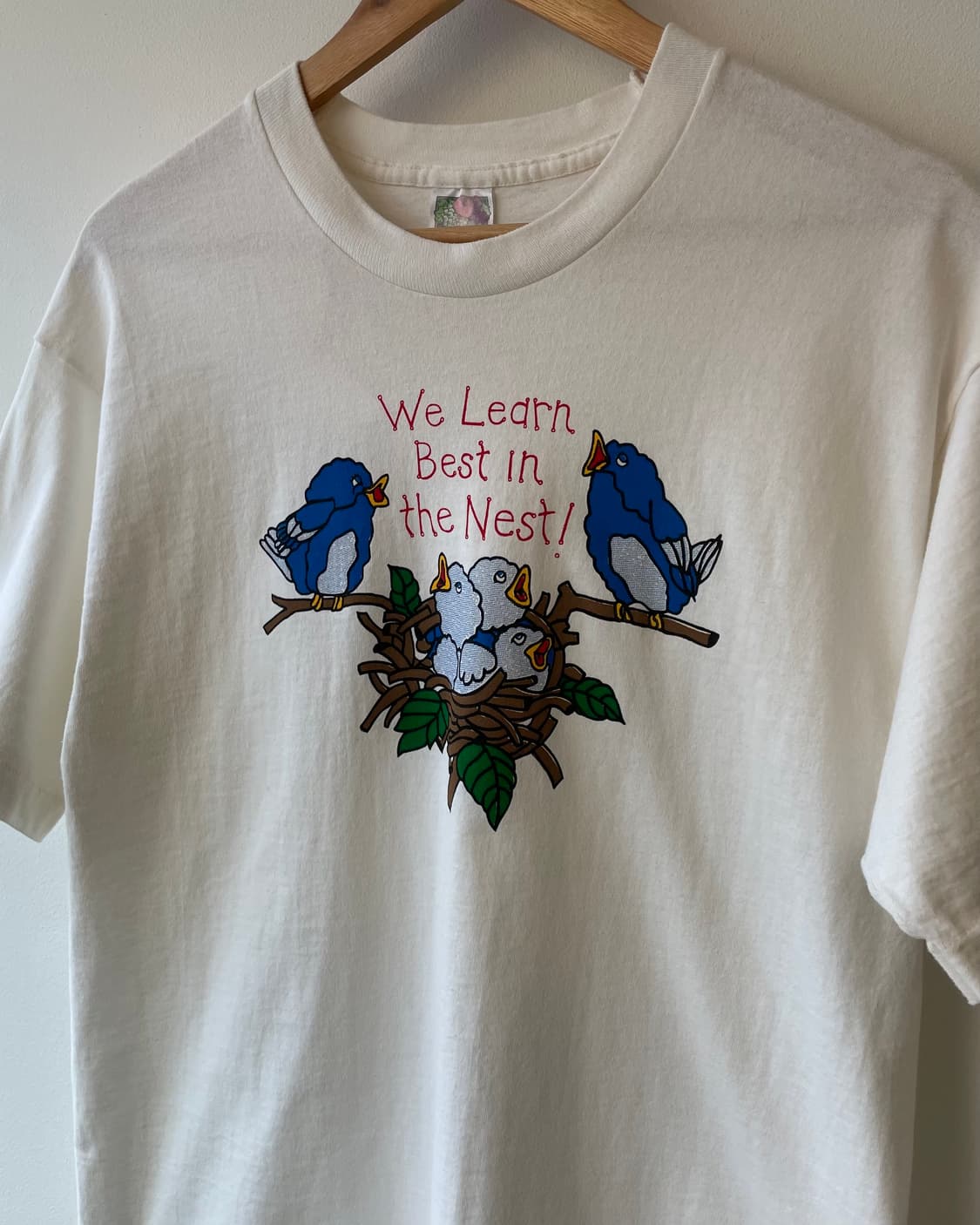 90‘s USA “Birds” T-shirt L 상품이미지4