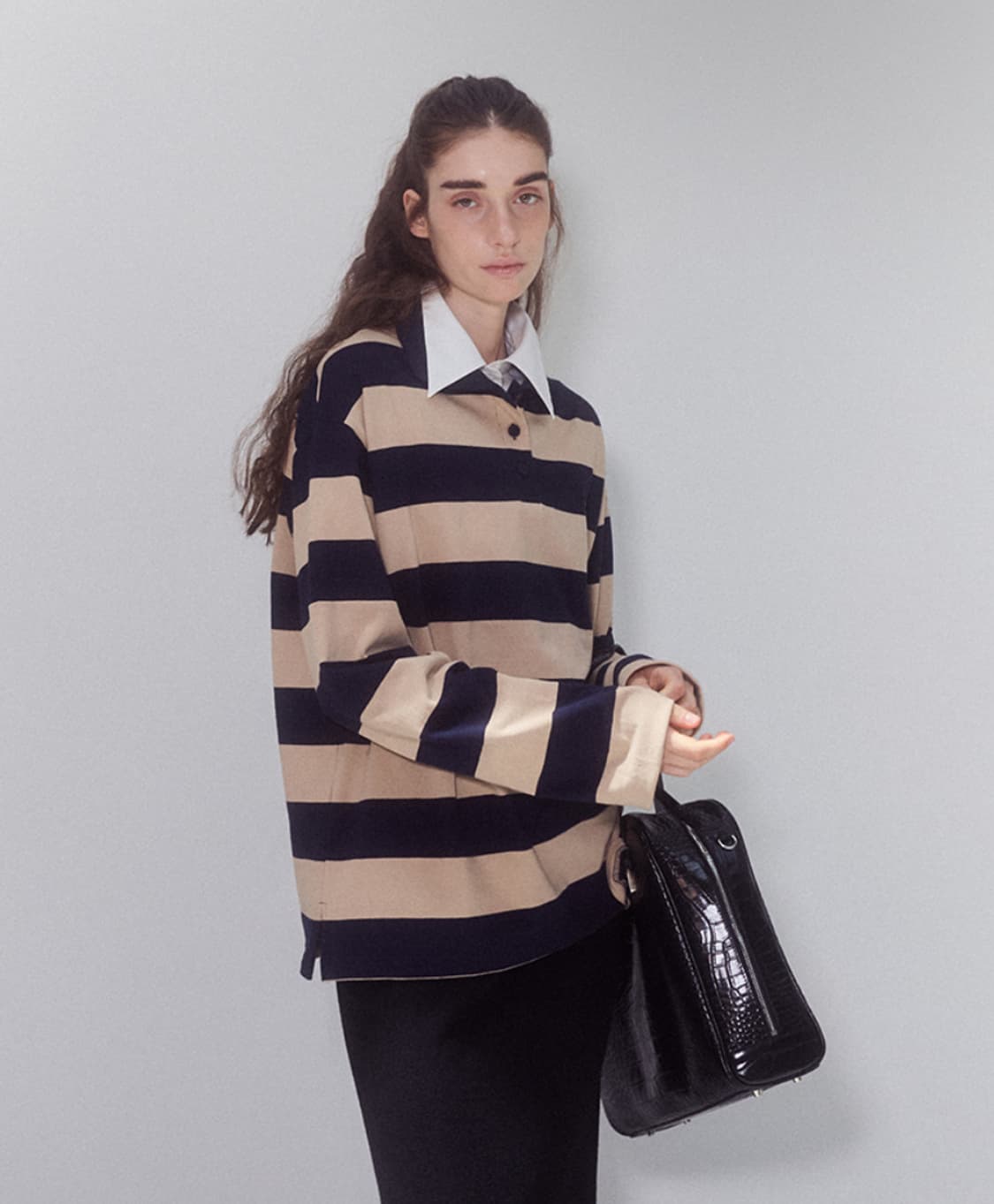 메종마레 스트라이프 럭비탑 상품이미지1