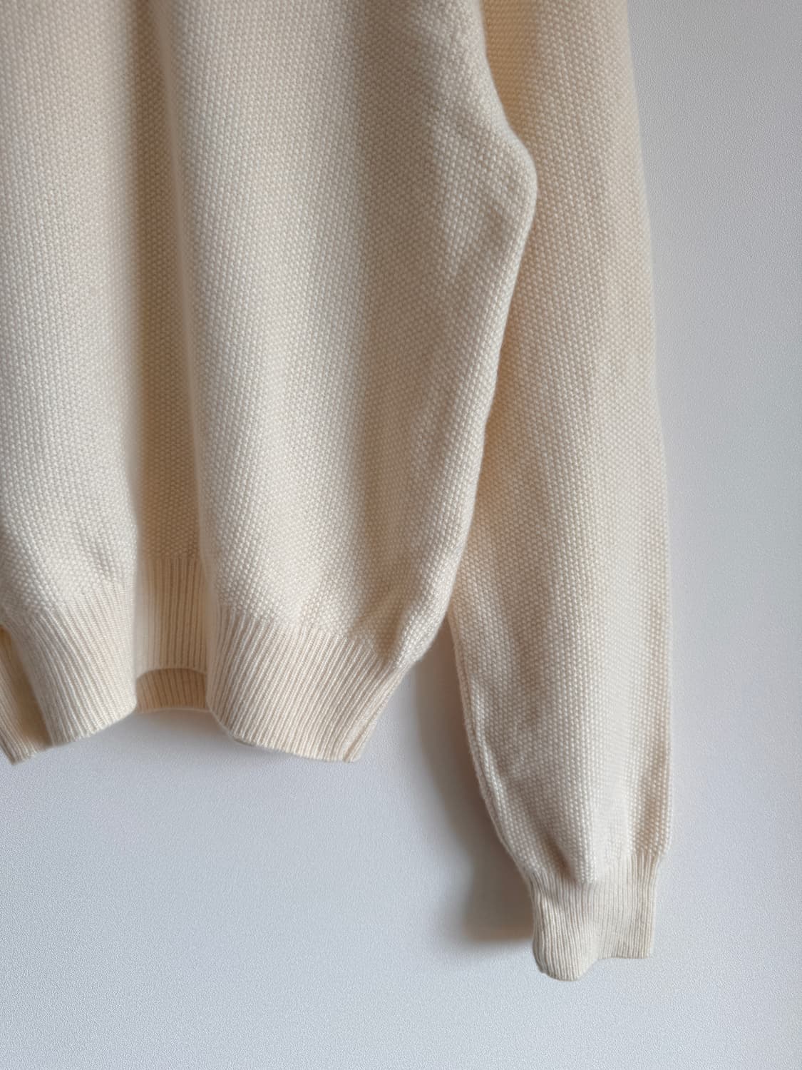 나팅리튼(NOTHING WRITTEN) 울 니트 하프집업 상품이미지3