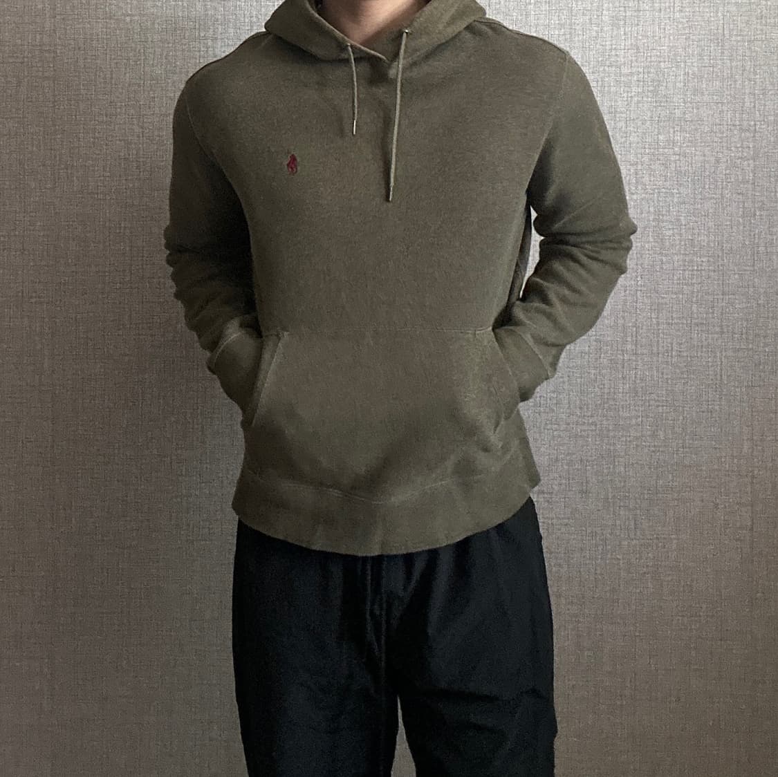 폴로 랄프로렌 엘보우 패치 후드티 L 상품이미지2