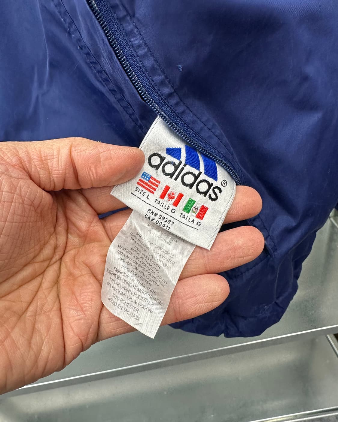 (XL)90'S 아디다스 양면 점퍼-M1540 상품이미지8