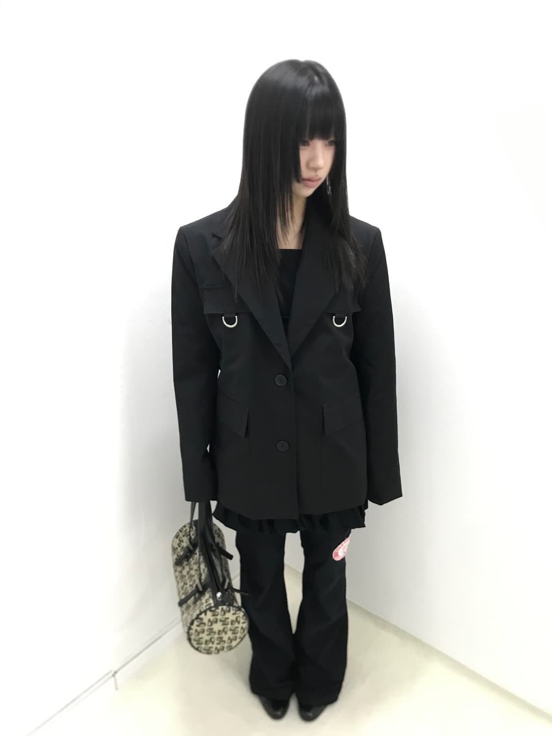 Sliver buckle point boxy nylon jacket 상품이미지9