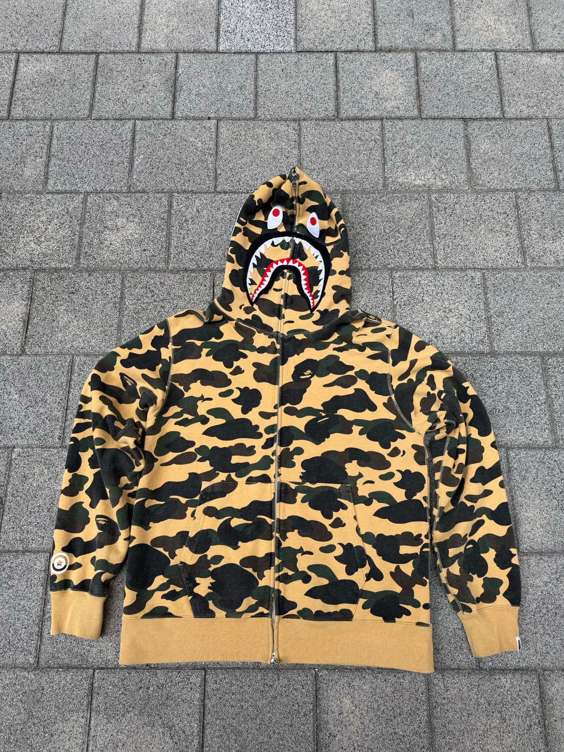 베이프 BAPE 샤크 후드 카모 XXL 상품이미지1