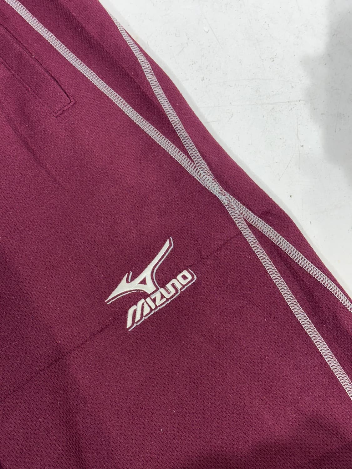 미즈노 버건디 사이드 라인 추리닝 바지 트레이닝 팬츠 L 상품이미지6