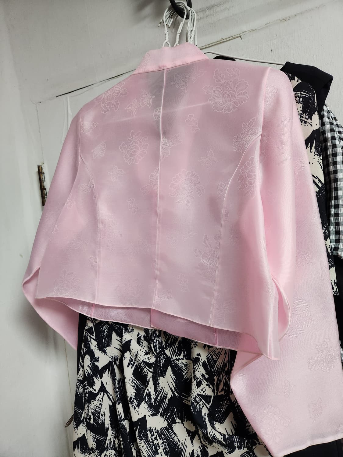 핑크 저고리 보라 치마 개량한복 세트66 상품이미지2