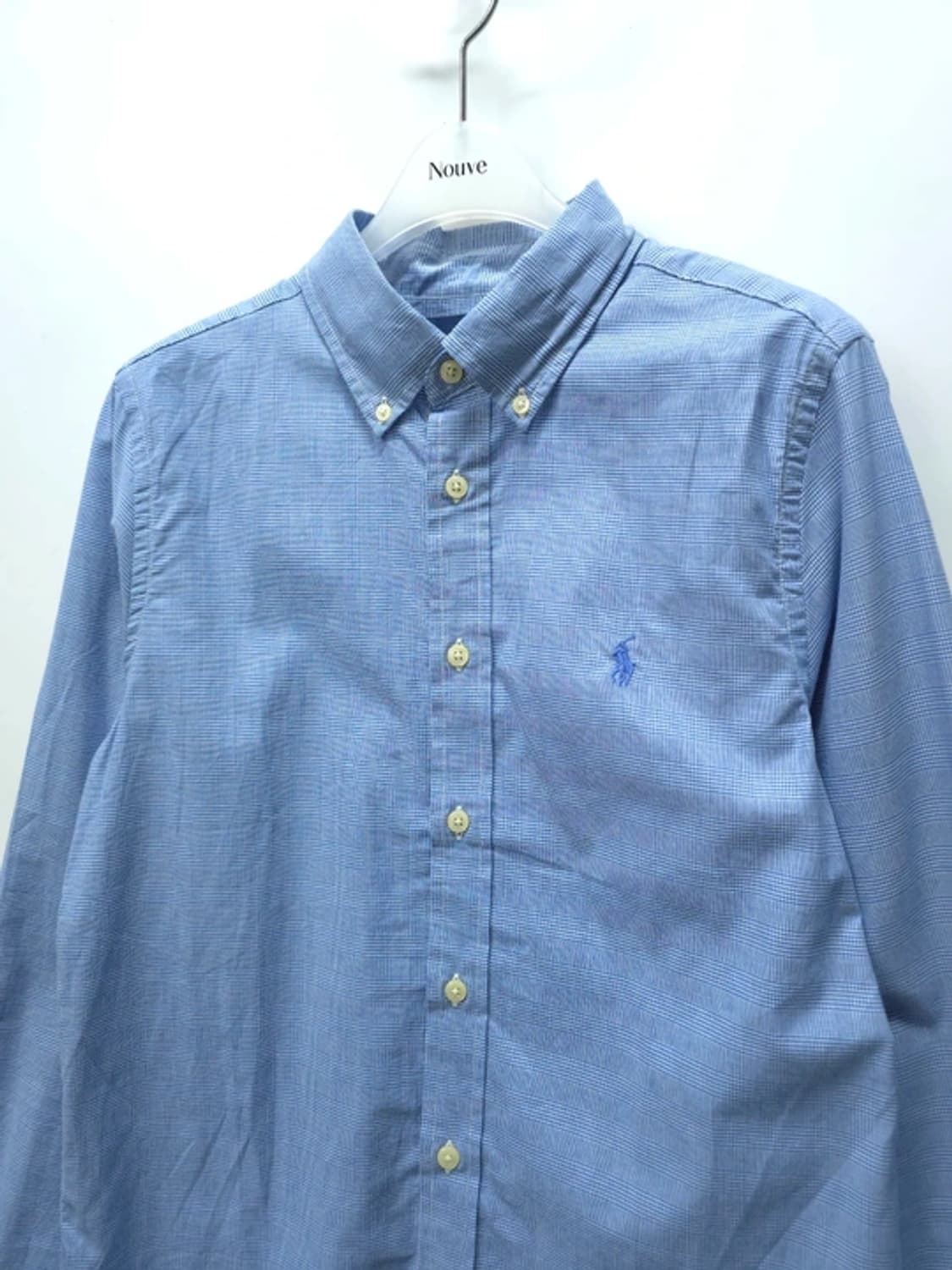 폴로 랄프로렌 여성 커스텀핏 블루 체크 셔츠(55) 상품이미지2