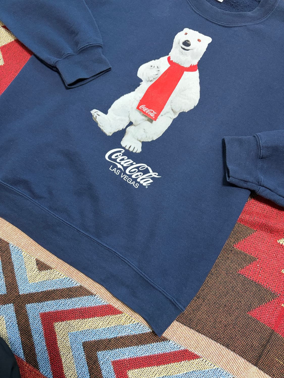 S) 90s Coca cola 폴라베어 프린팅 맨투맨 상품이미지6