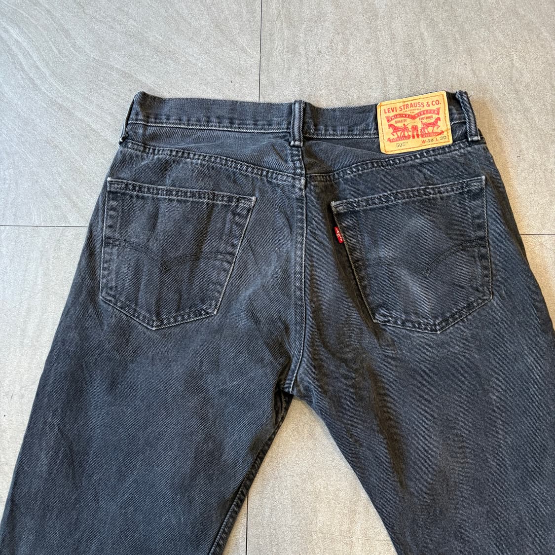 리바이스 정품 505 데님 블랙 팬츠 바지 상품이미지7