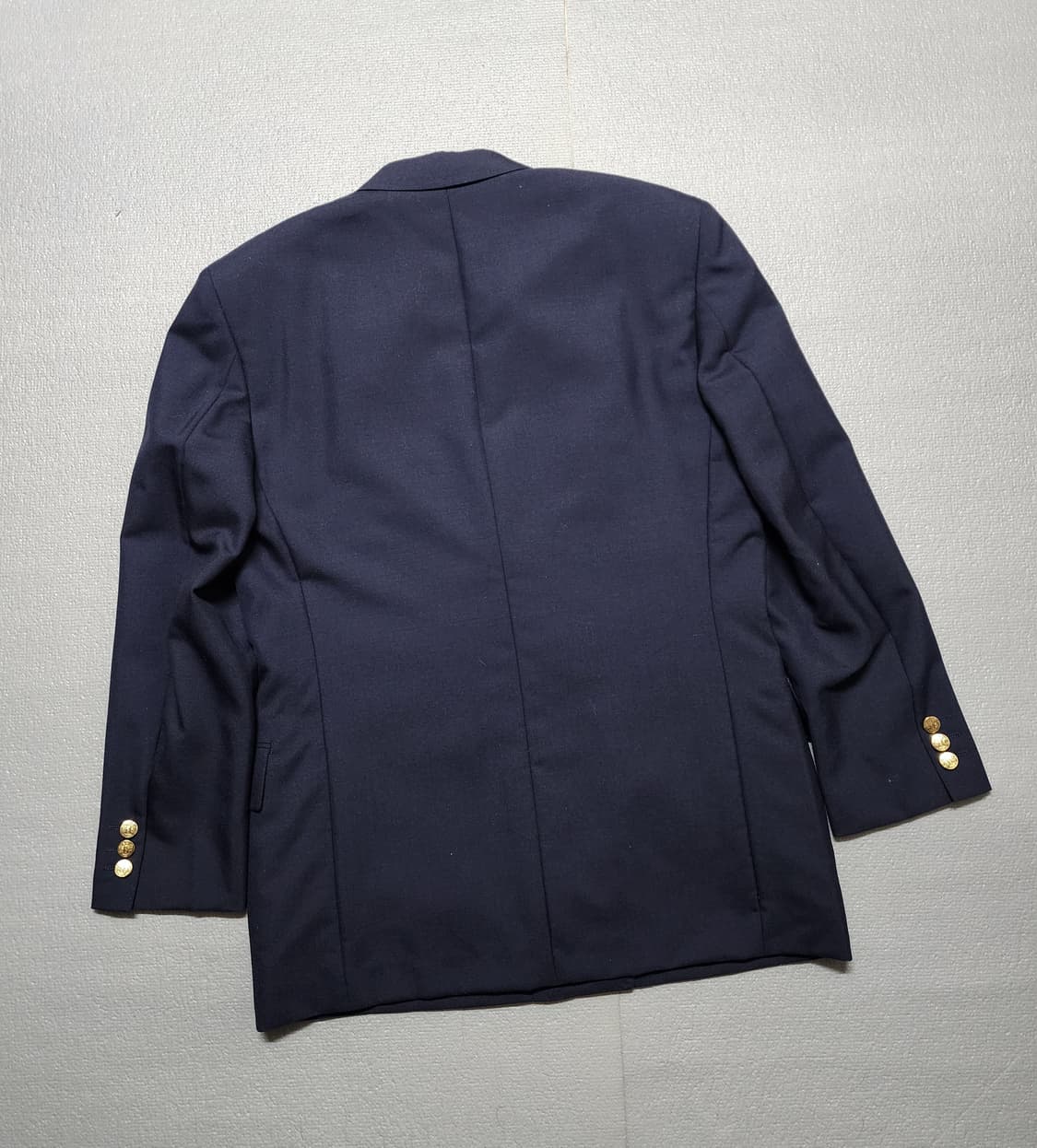 일본빈티지 네이비 더블 브레스트 엠블럼 금장 자켓 상품이미지4