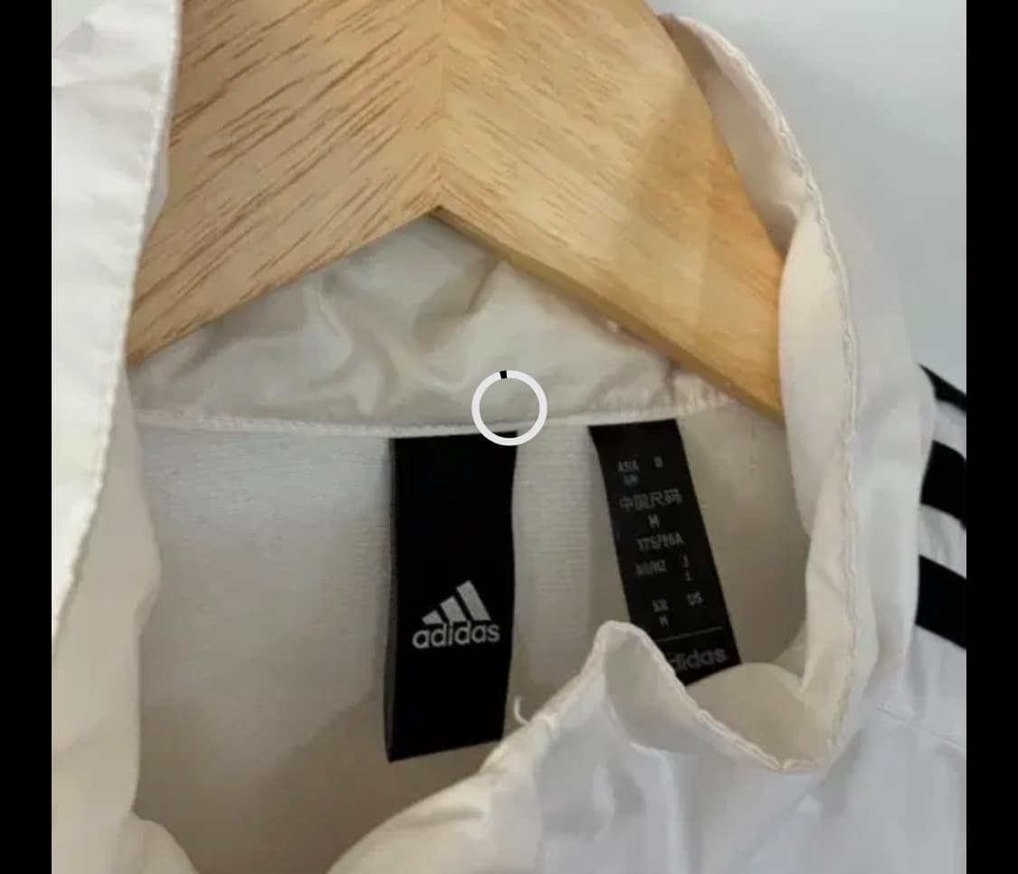 아디다스 화이트 바람막이 상품이미지3