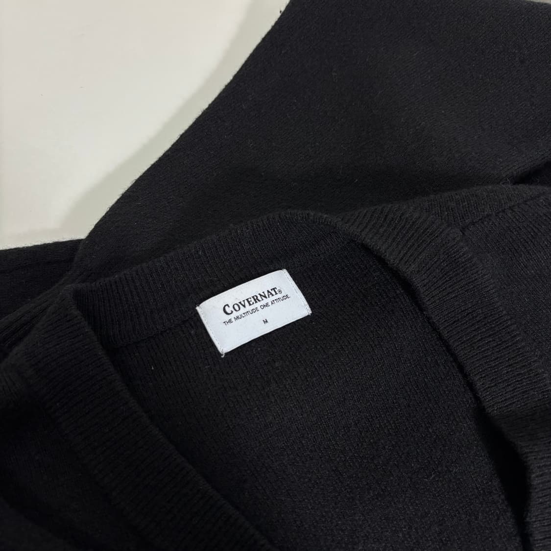 M 커버낫 블랙 캐시미어혼방 가디건 상품이미지4