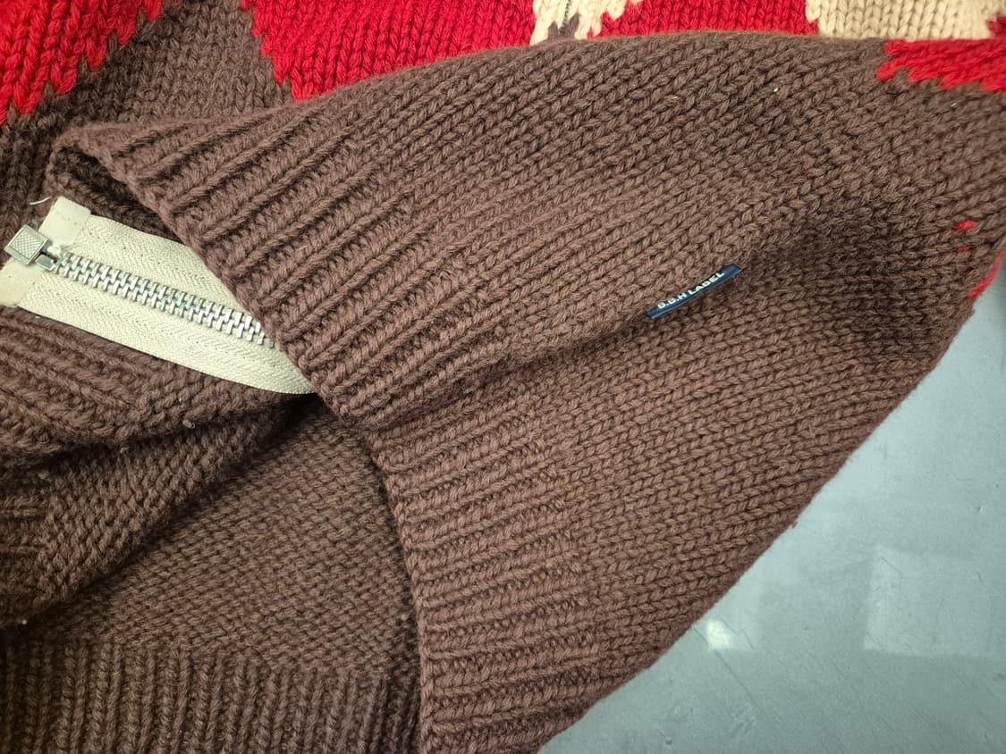 90s B.B.H CLOTHING 헤비울 짚업  상품이미지7