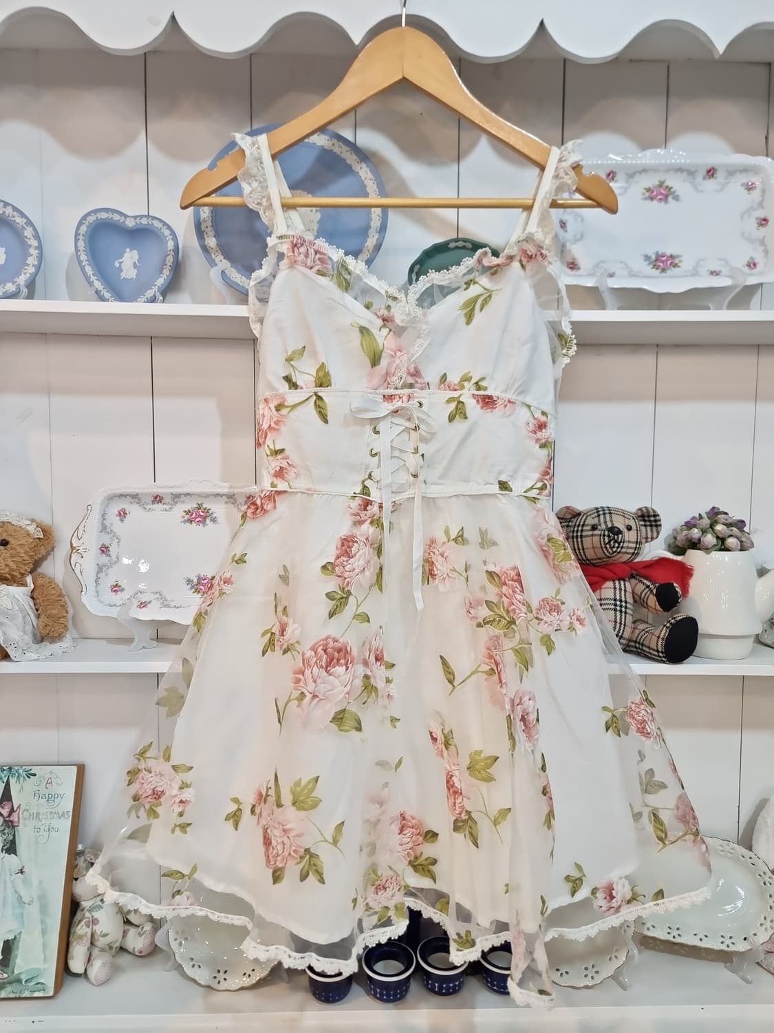 Liz Lisa(리즈리사) 로즈 플라워 쉬폰 원피스 상품이미지1