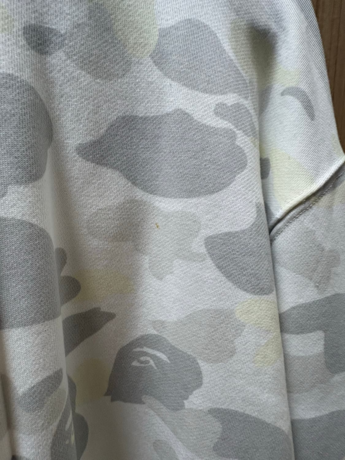 베이프 화이트 카모 풀집 후드 상품이미지4