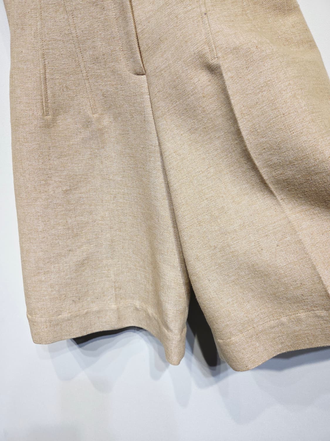 LANVIN 랑방 컬렉션 베이지 핀턱 하프 팬츠 상품이미지6