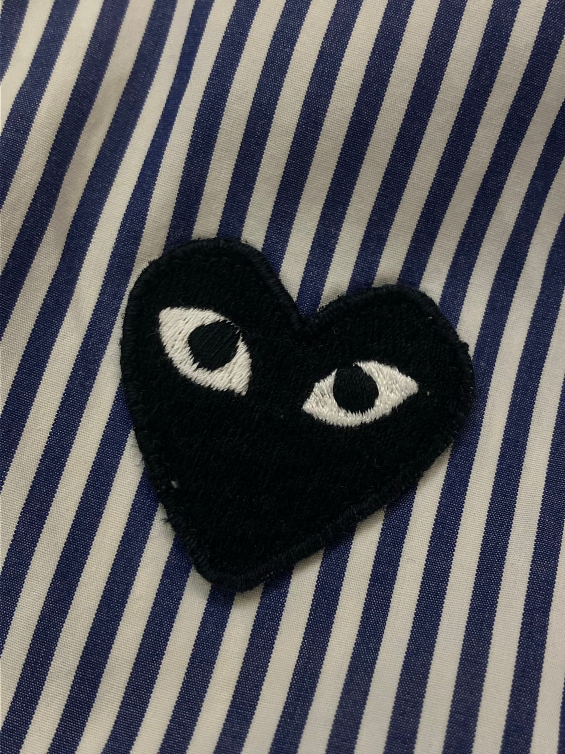 꼼데가르송 스트라이프 셔츠 네이비 화이트 L  #csz2281  상품이미지4