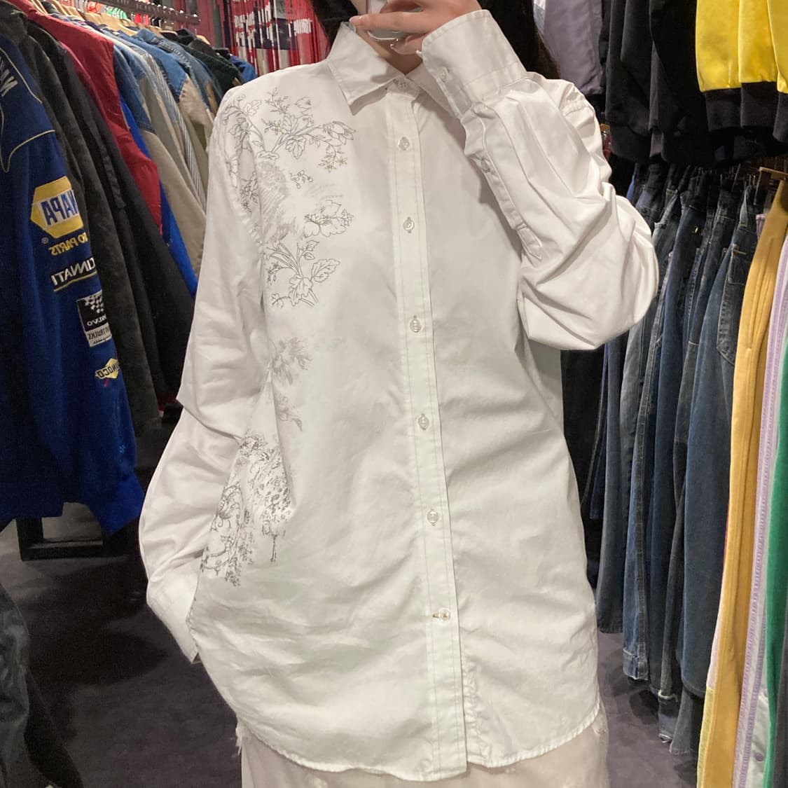 [IM] vtg 플로럴 프린팅 웨스턴 셔츠 상품이미지6