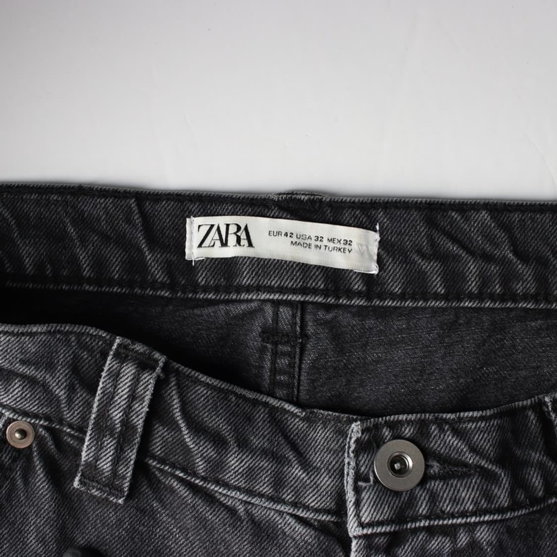 ZARA 페인팅 배색 유니크 데님 팬츠 32 상품이미지6