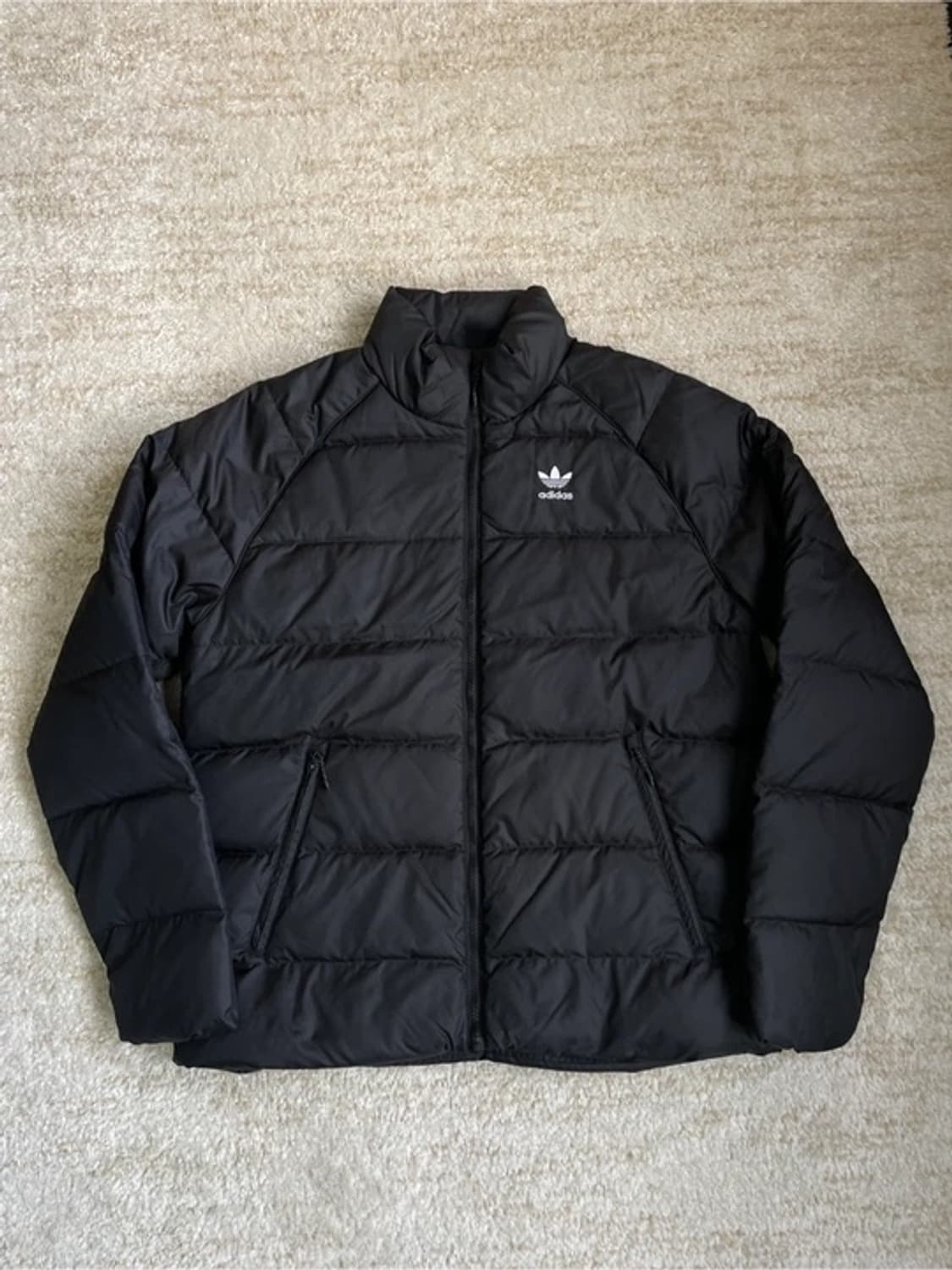 [L] 아디다스 오리지날 불꽃 로고 덕다운 패딩 자켓 상품이미지1