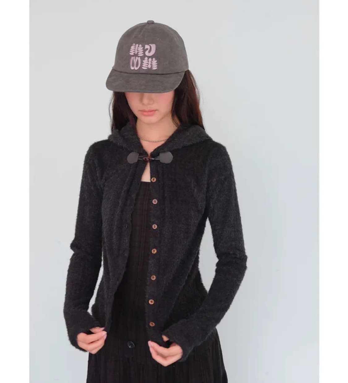 무음 토글 후드 가디건 Toggle Hooded Cardigan 상품이미지3