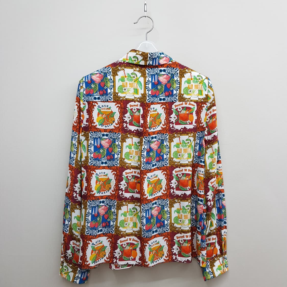 Alice Olivia 2024 멀티컬러 실크 프린트 셔츠 S사이즈 상품이미지5