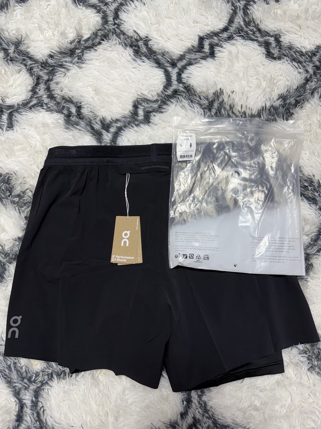 온러닝 퍼포먼스 5인치 2in1 쇼츠 숏츠 반바지 L 사이즈 상품이미지2