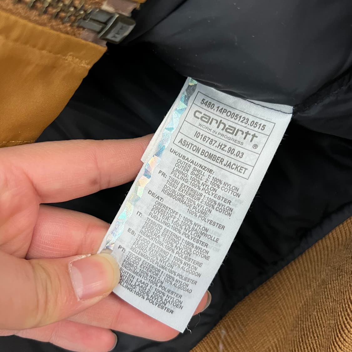 칼하트 WIP 애쉬톤 봄버 자켓 상품이미지6