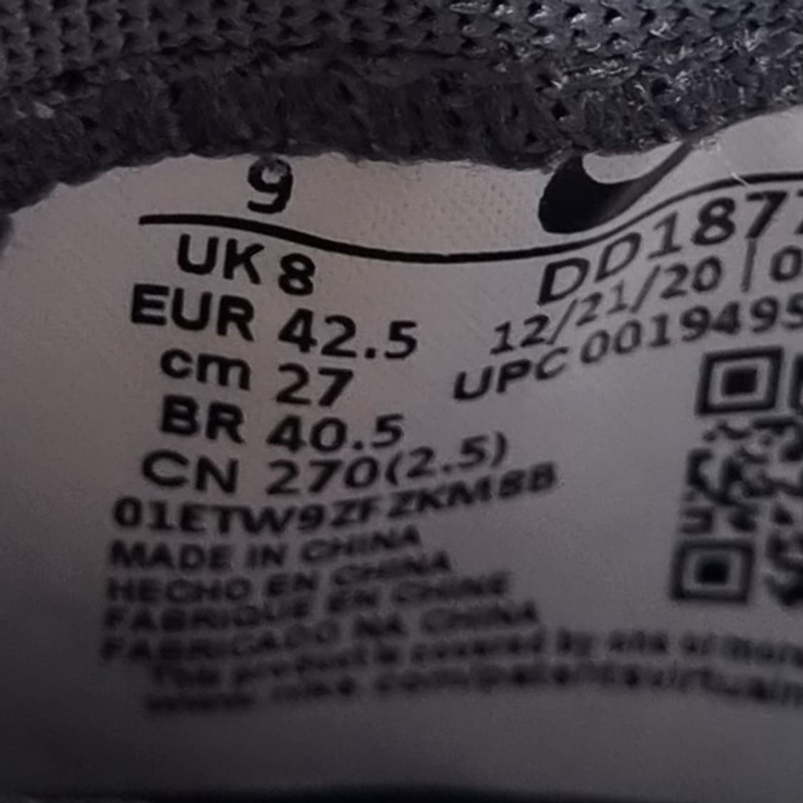 나이키x사카이 블레이저 로우 그레이 270 상품이미지6