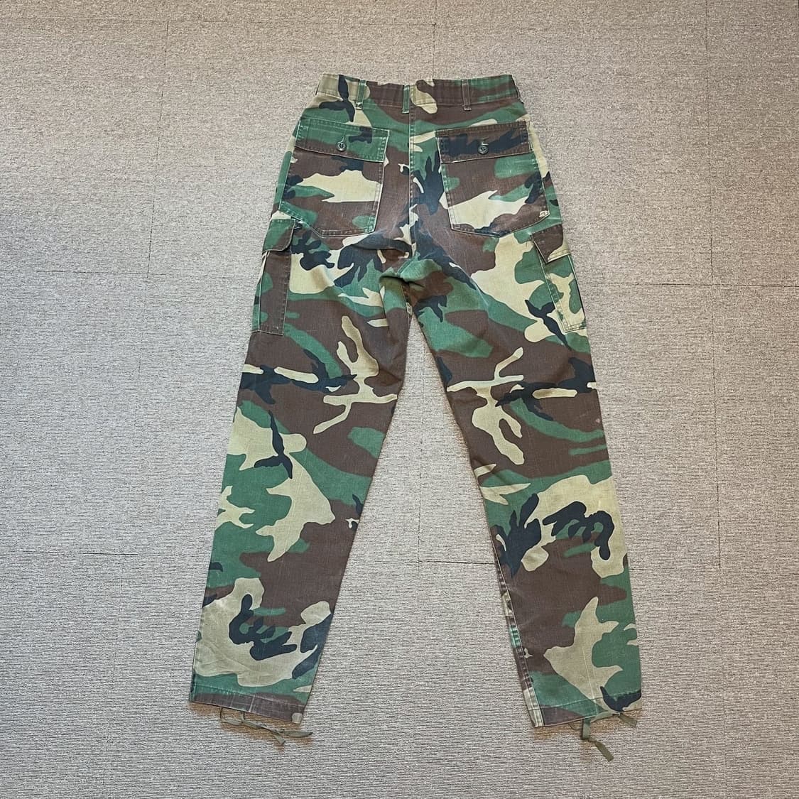 80s USA 믹리터리 빈티지 카모 우드랜드 카고 m65 상품이미지3