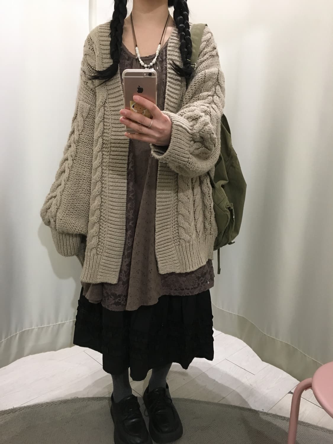 Oat Cable Cardigan 상품이미지5