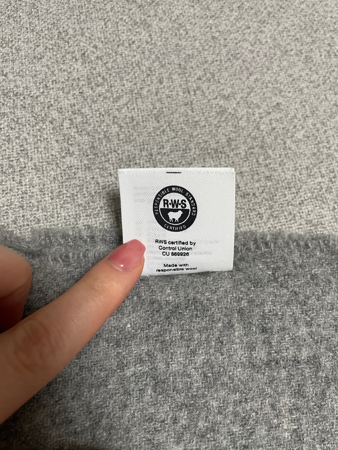 아크네스튜디오 울 프린지 스카프 그레이멜란지 상품이미지4