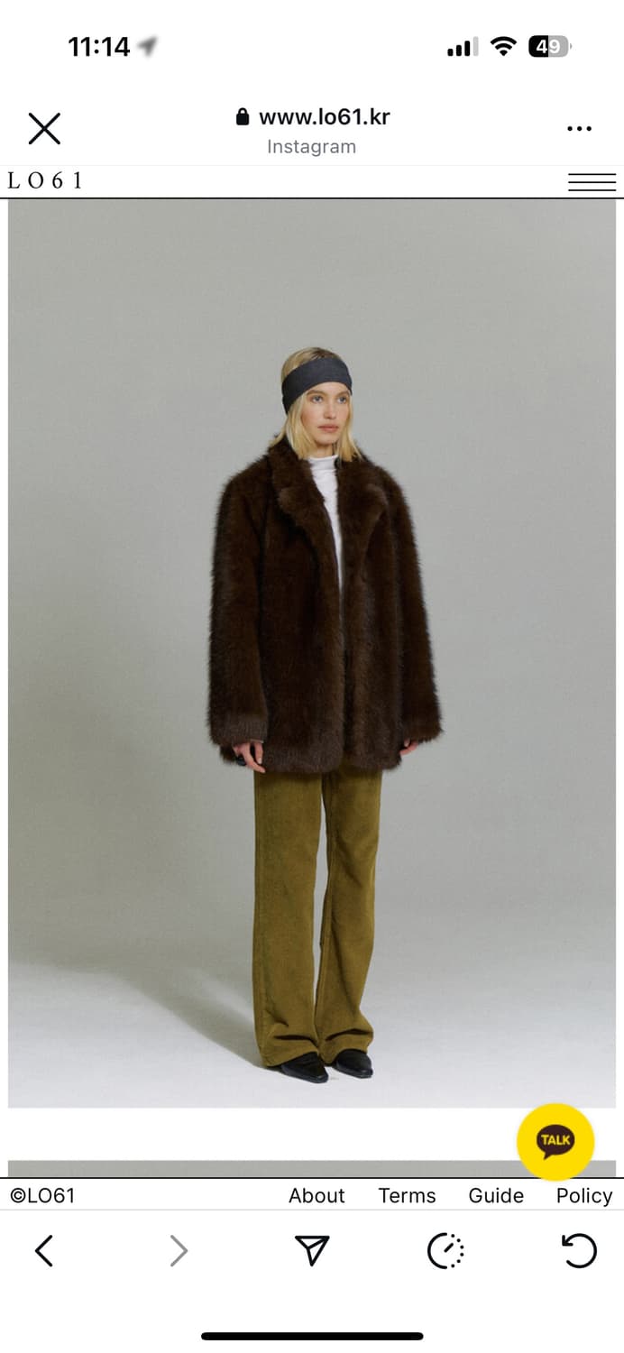 lo61 ria fur coat brown 리아 퍼 상품이미지4