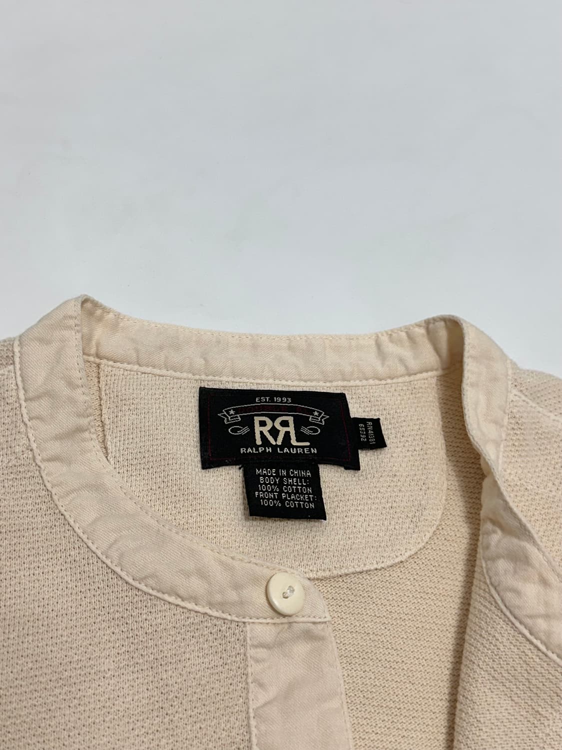 RRL 더블알엘 코튼 헨리넥 롱슬리브 긴팔티셔츠 상품이미지8