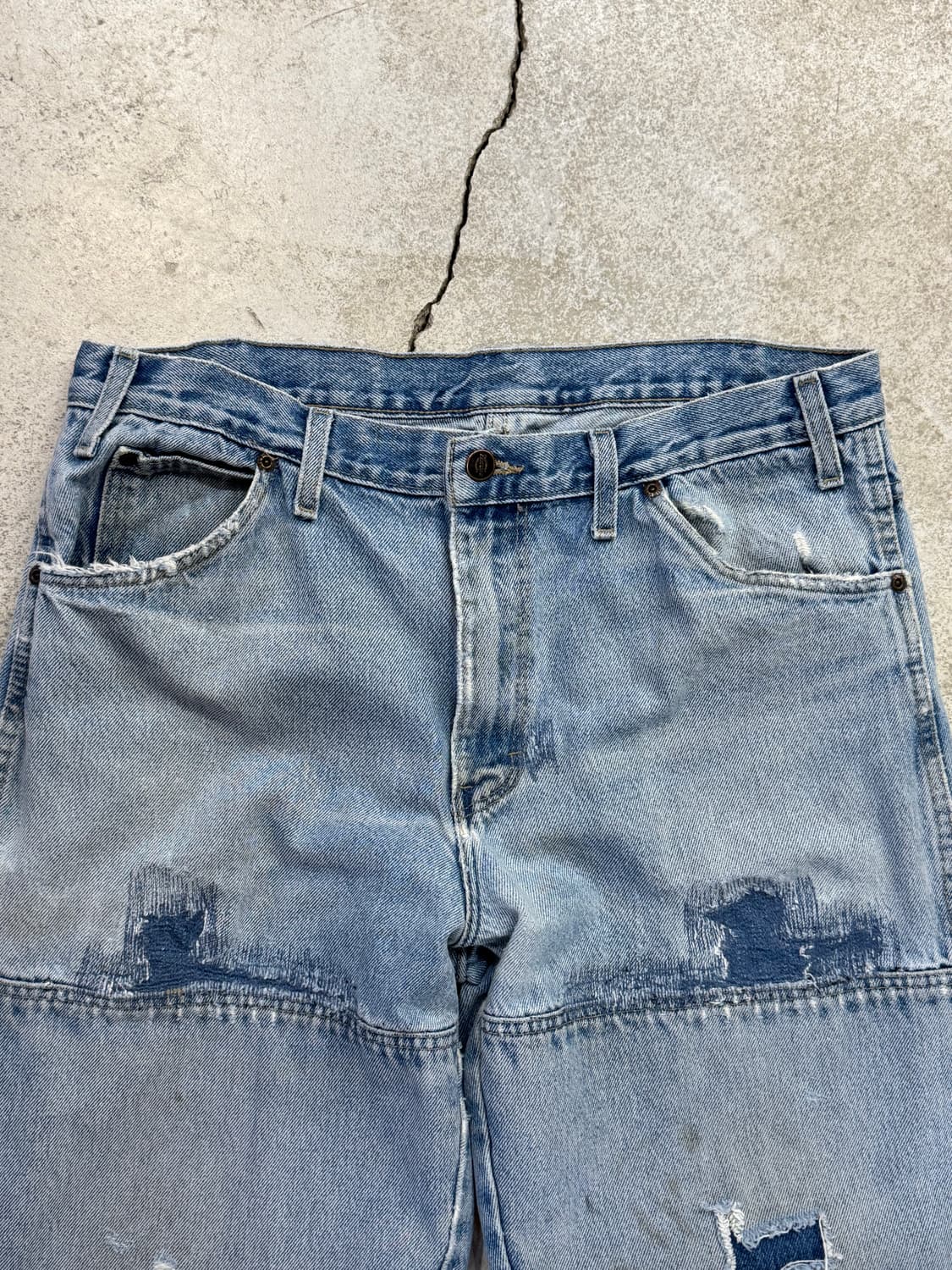 디키즈 더블니 데님 워크팬츠 상품이미지3