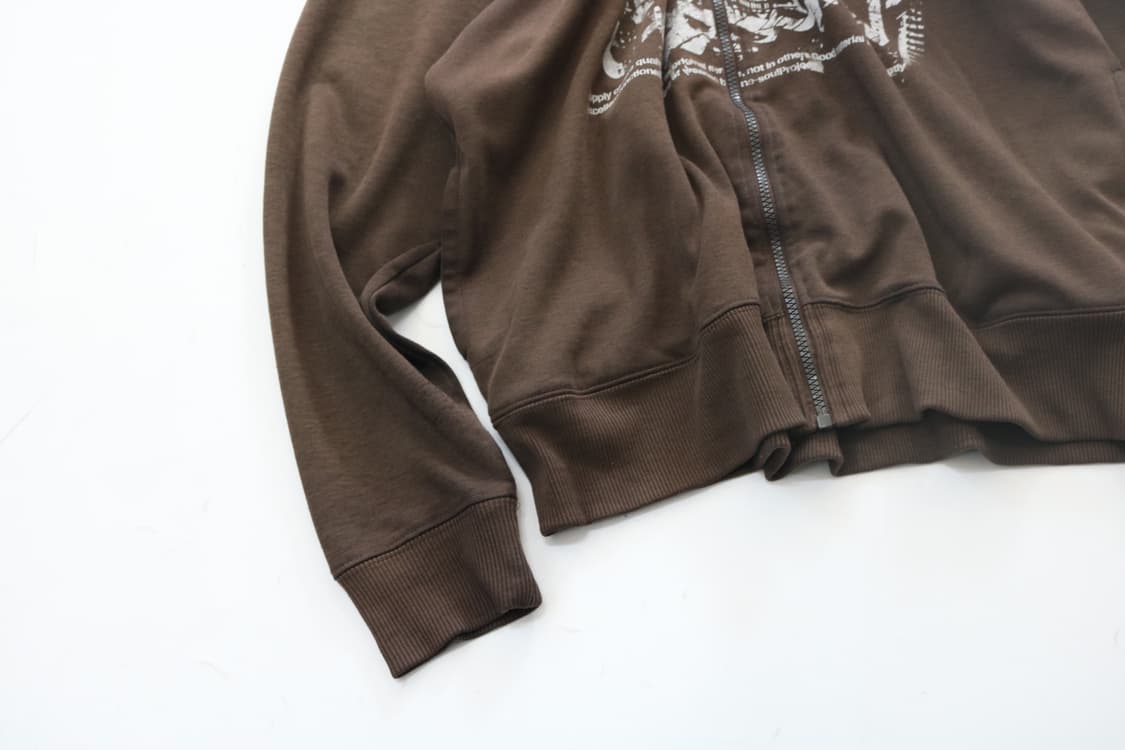 B-ONE-SOUL 비원소울 그래피티 로고 체크 후드 집업 (XL) 상품이미지5