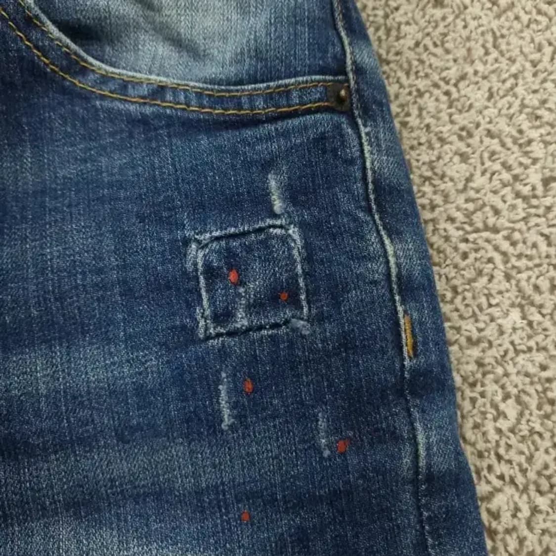 디스퀘어드2 남성 슬림핏 데미지 청바지 46 상품이미지9