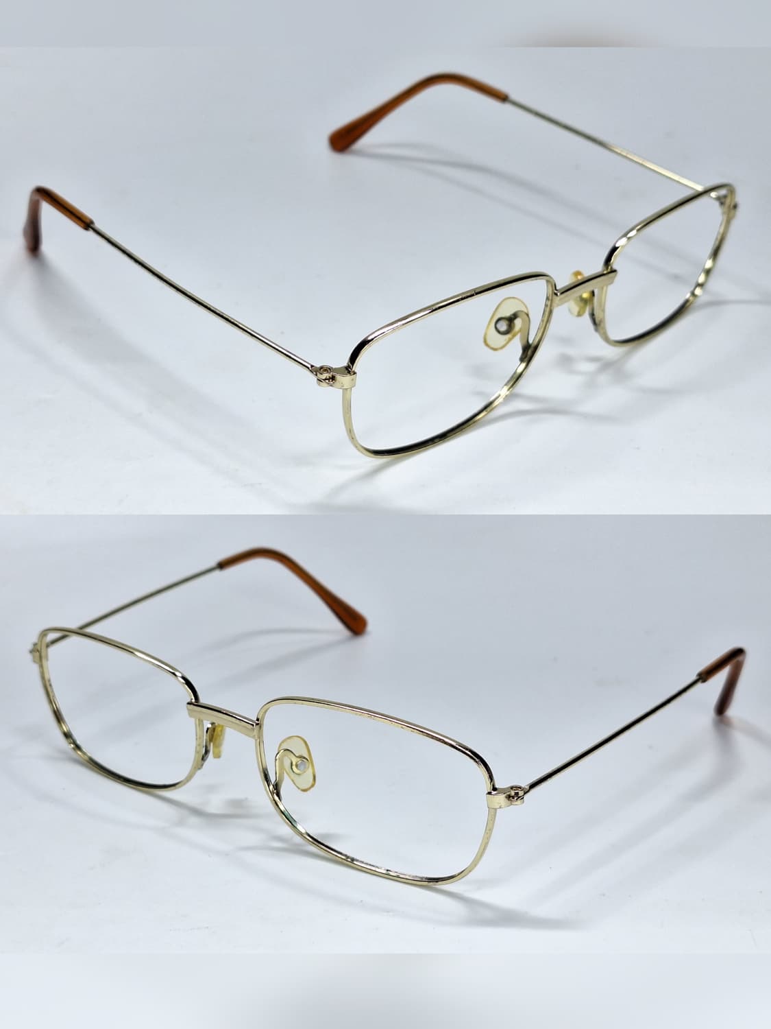 90s 일본 빈티지 스퀘어 메탈 안경테 134mm 클래식 레트로 복고 상품이미지6