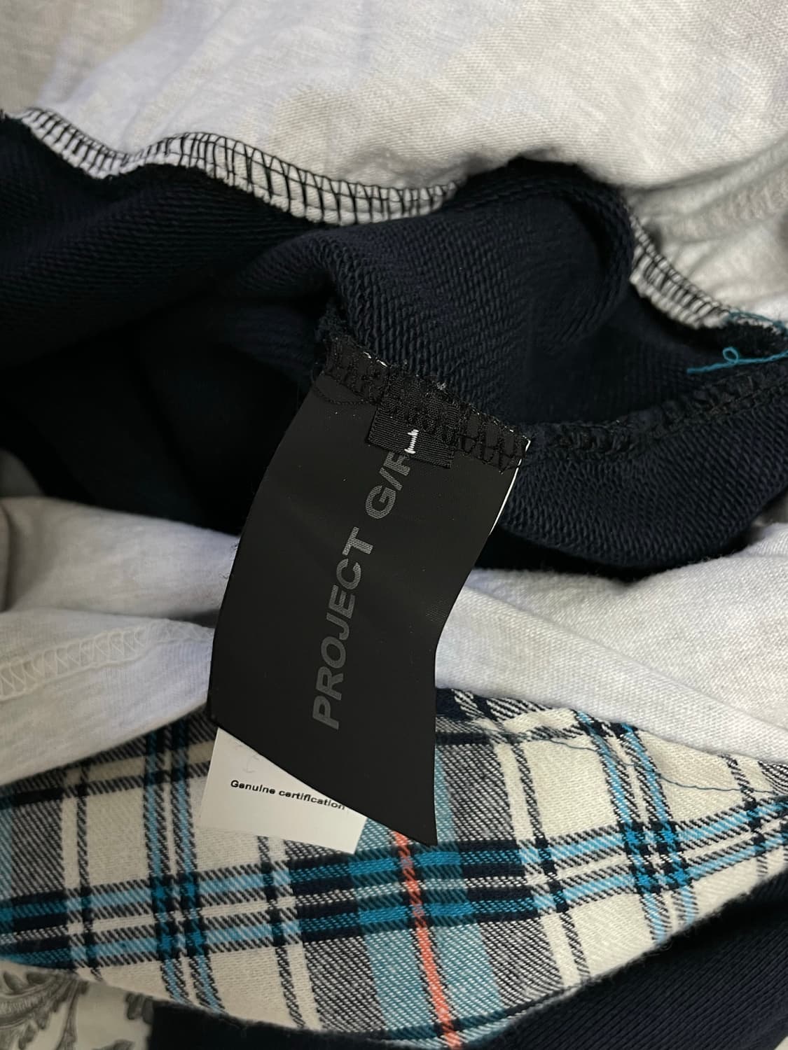 프로젝트지알 레이어드 후드 네이비 상품이미지4