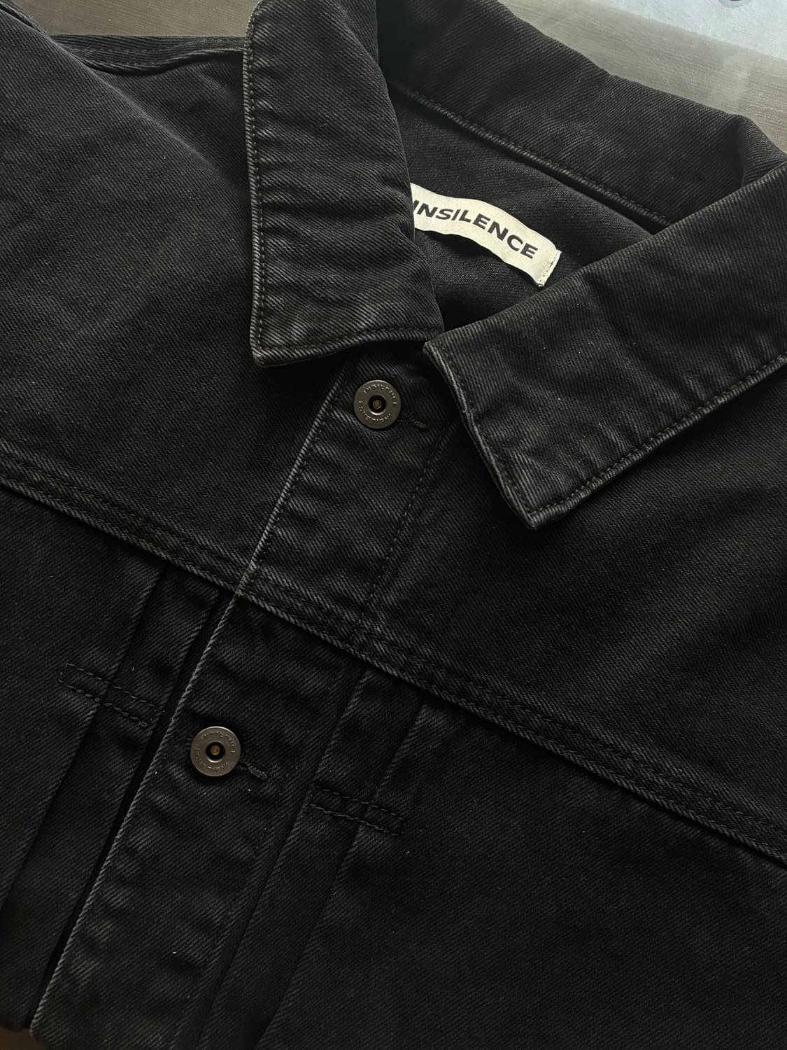 (M) 인사일런스 TYPE-1 데님 자켓 WASHED BLACK 판매 상품이미지10