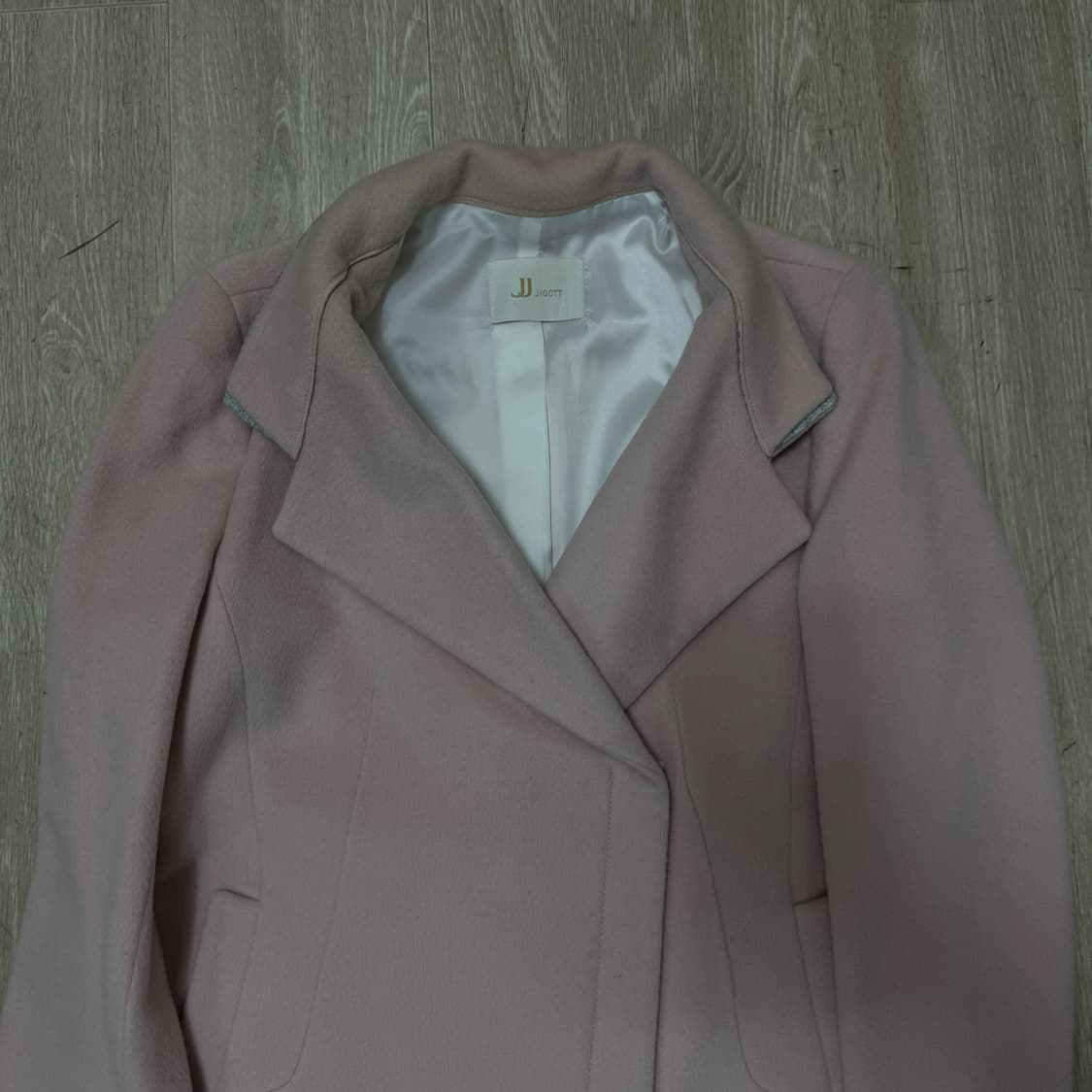 지고트 여성 모직 핑크 코트 44-55  상품이미지2