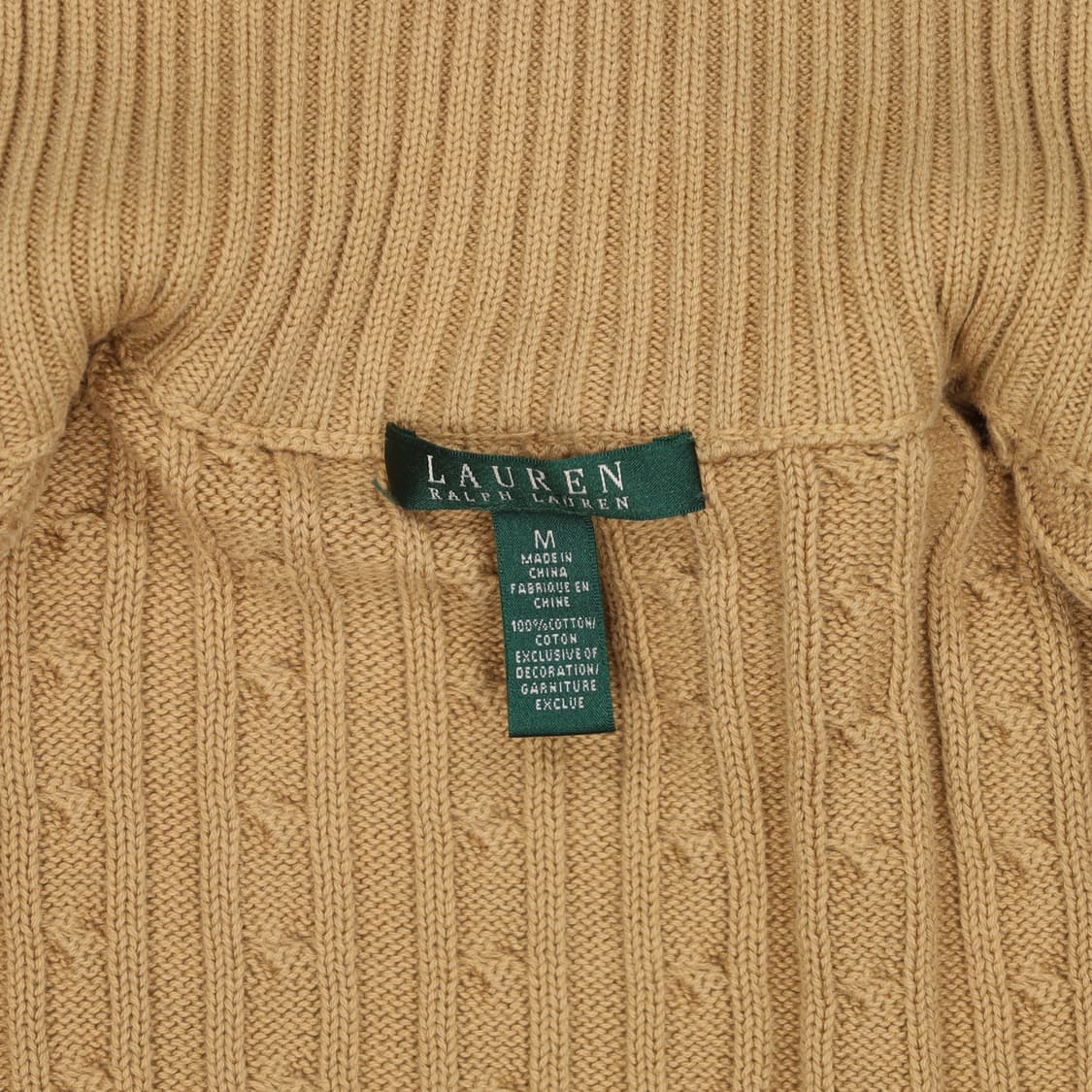 M 로렌 랄프로렌 여성 케이블 니트 집업 자켓 4188 상품이미지8