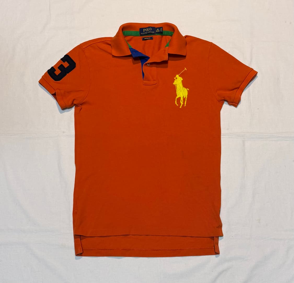 폴로 랄프로렌 빅포니 반팔 카라티 오렌지 상품이미지1