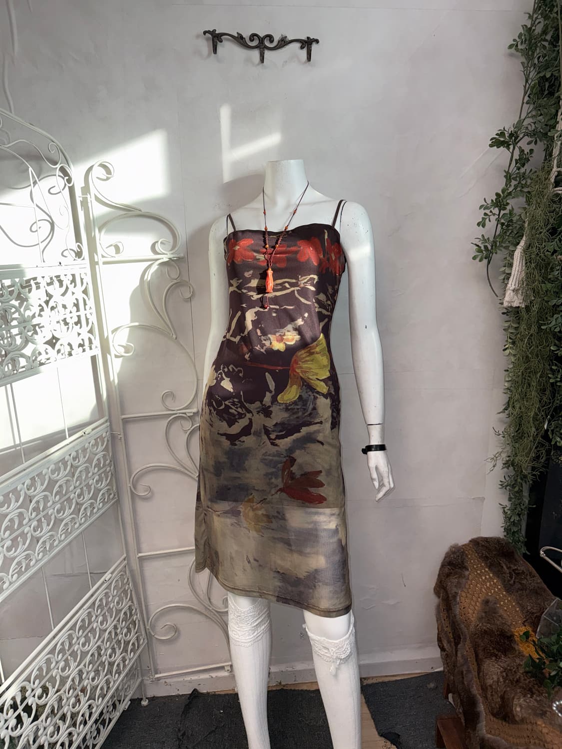 Brown oriental watercolor flower ops 상품이미지5