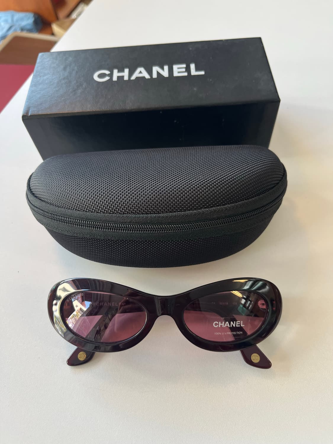 샤넬 90‘s chanel 빈티지 선글라스 mod.5007 와인 상품이미지1