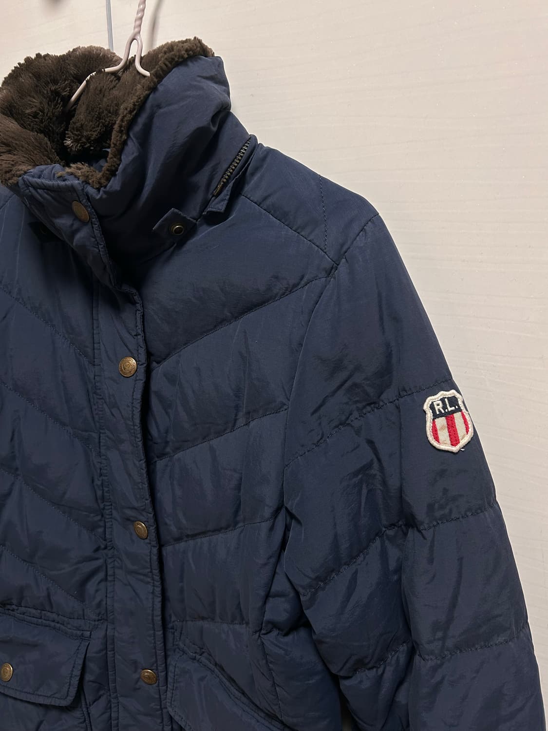 폴로 여성 퀼팅 패딩 S 네이비 상품이미지2