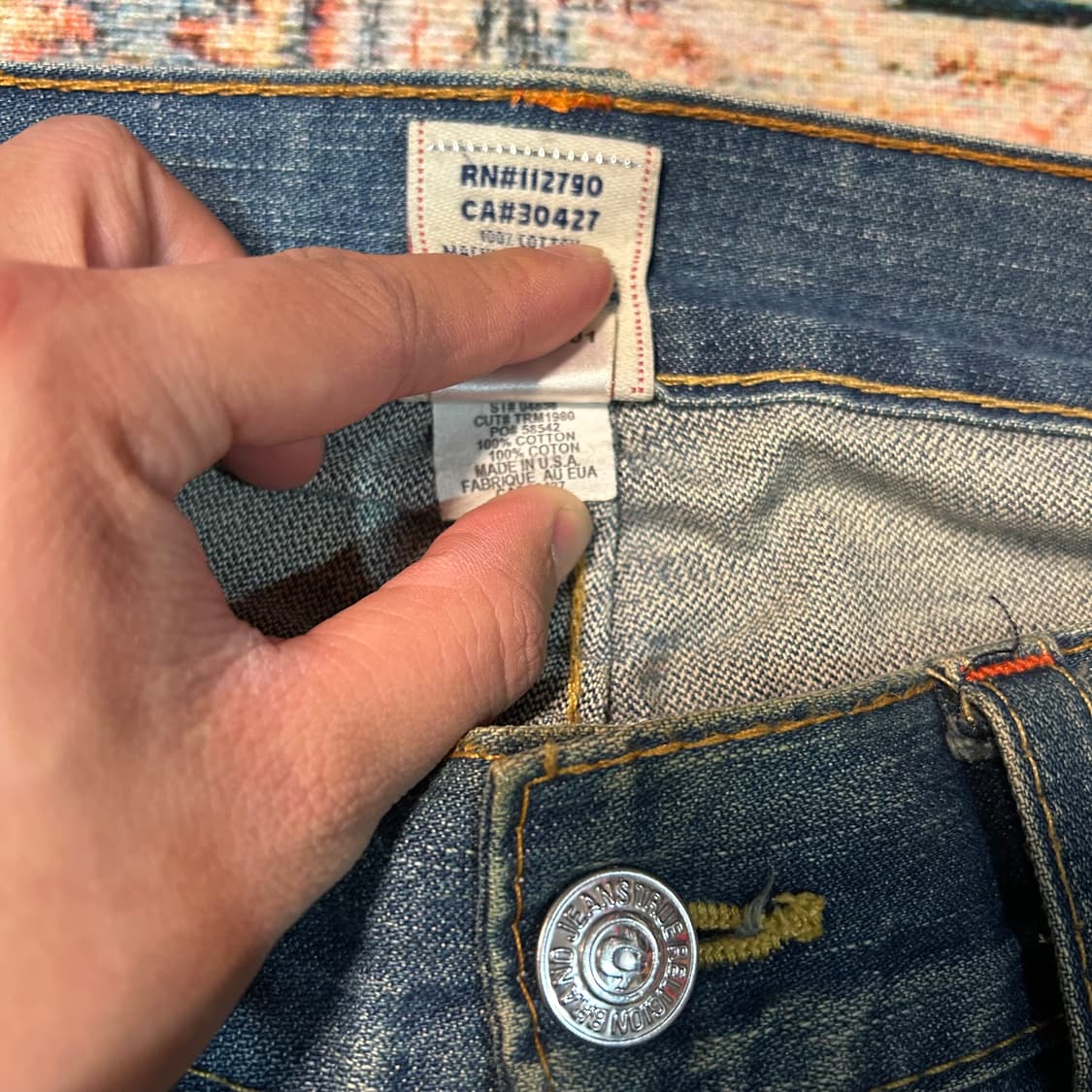 [34] 트루릴리전 빌리 부츠컷 데님팬츠 상품이미지7