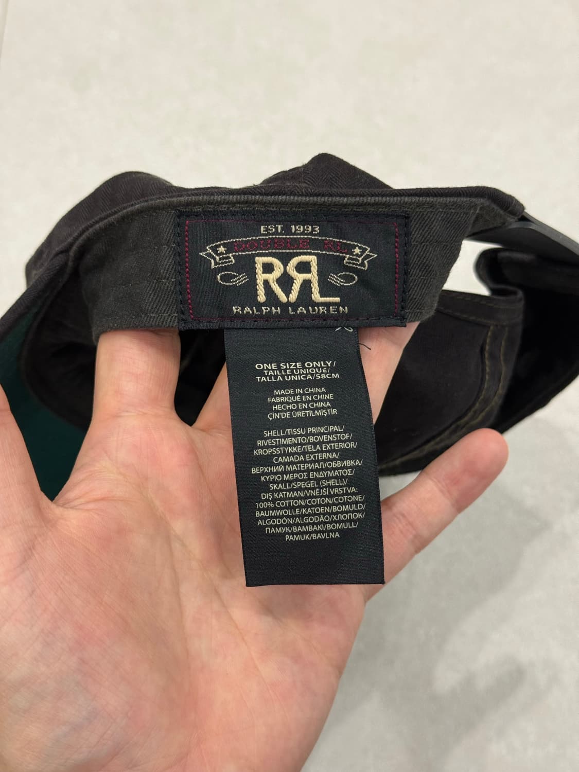 더블알엘 RRL 윙 로고 볼캡 윙캡 블랙 상품이미지4