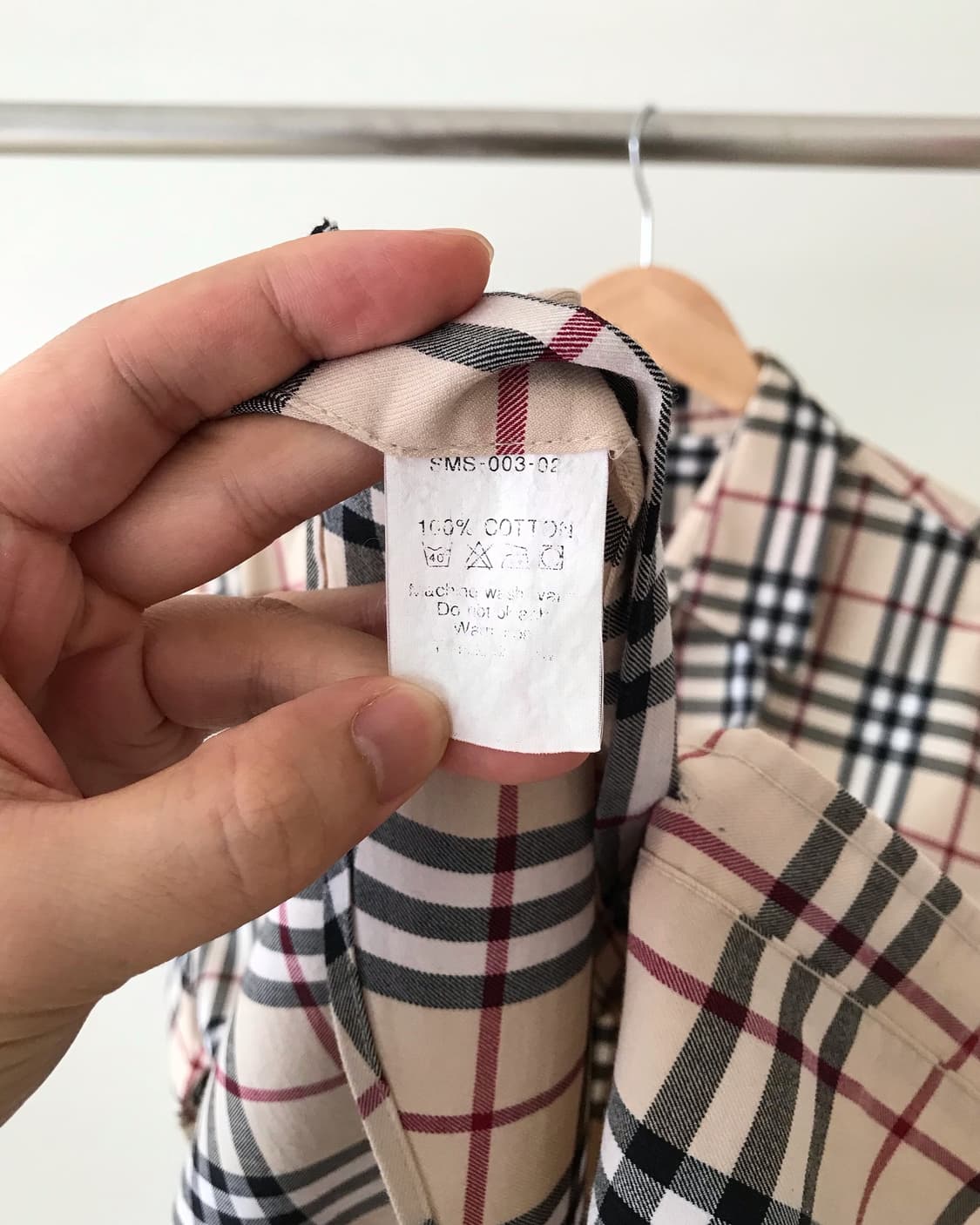 버버리 로고 노바체크 반팔 셔츠 상품이미지5